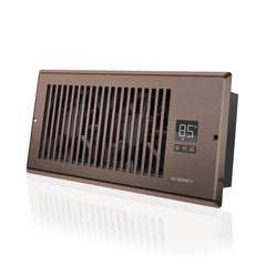 AIRTAP T4, QUIET REGISTER BOOSTER FAN SYSTEM, BROWN BRONZE, FOR 4” X 10” REGISTERS