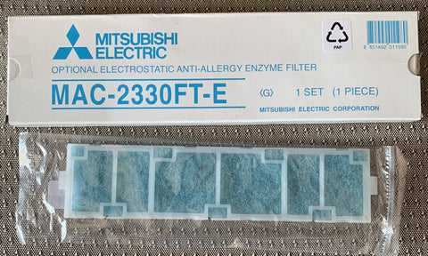 MAC-2330FT-E MITSUBISHI Electrostatic Anti-Allergy Enzyme Filter ( 1 Piece)